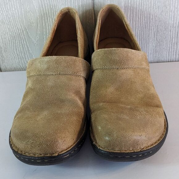 Born Women's Toby Duo Suede Leather Clogs EUC SZ 8M - Picture 2 of 8